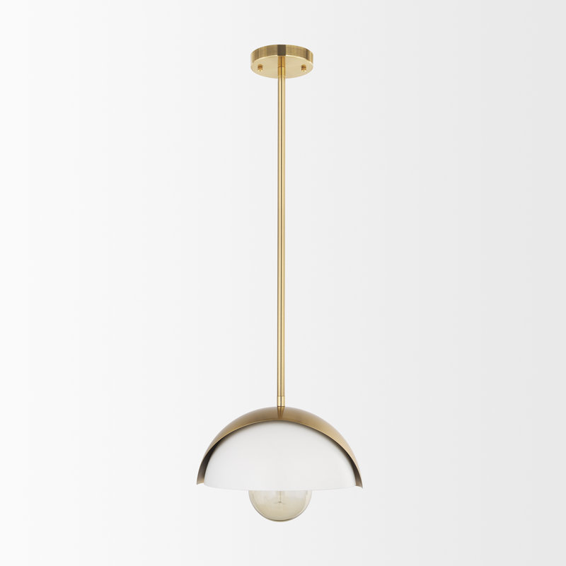 Luminaire suspendu bol 1 lumière Oblak