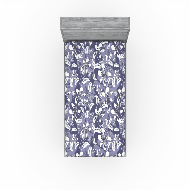 Drap-housse rétro Ambesonne, Drap-housse de taille simple