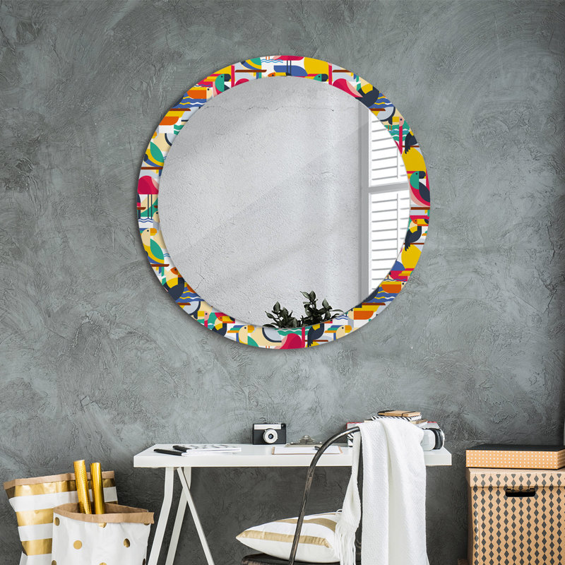 Huldar Glass Flat Wall Mirror