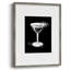 Habillé de martini noir, reproduction encadrée - bois massif-1974736449
