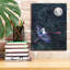  «Boat To The Moon» par Rachel Nieman, art mural sur toile, 12 po x 16 po