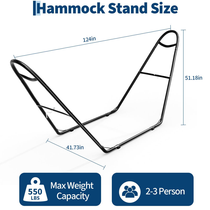 Support universel double pour hamacs de 9 à 14 pieds