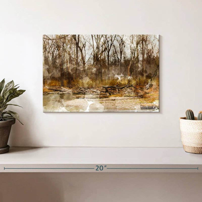 Alvord Landscape River Woods, H 8 po x l 12 po
