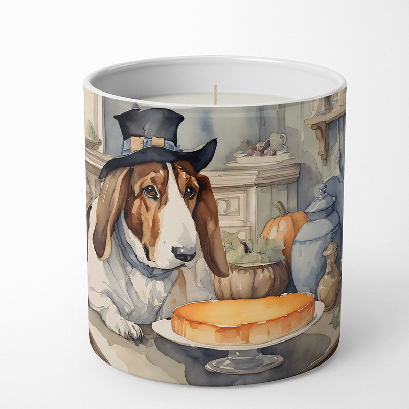 Bougie parfumée Pumpkin Pie avec support en céramique