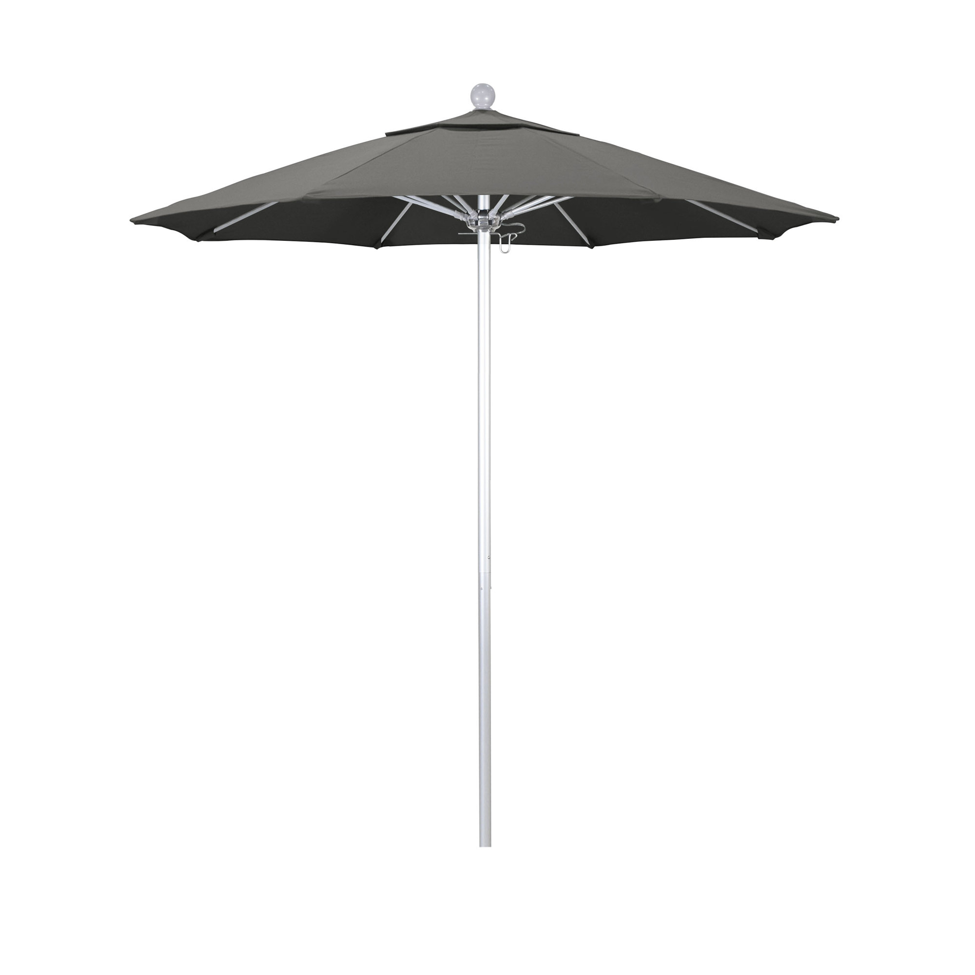 Hibo 90'' Sunbrella® Outdoor Umbrella, Canvas Charcoal Sunbrella® Canvas