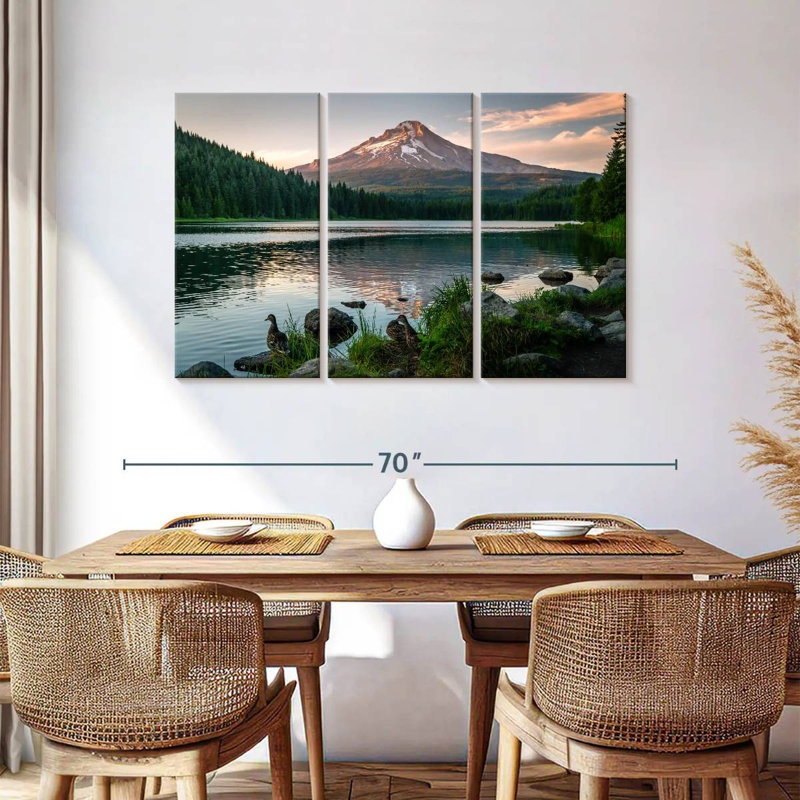 Alvord Mt Hood From Trillium Lake, 36" H x 57" W