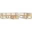  Outdoor Sofa Set 6 pcs Garden Furniture Patio Collection Backyard