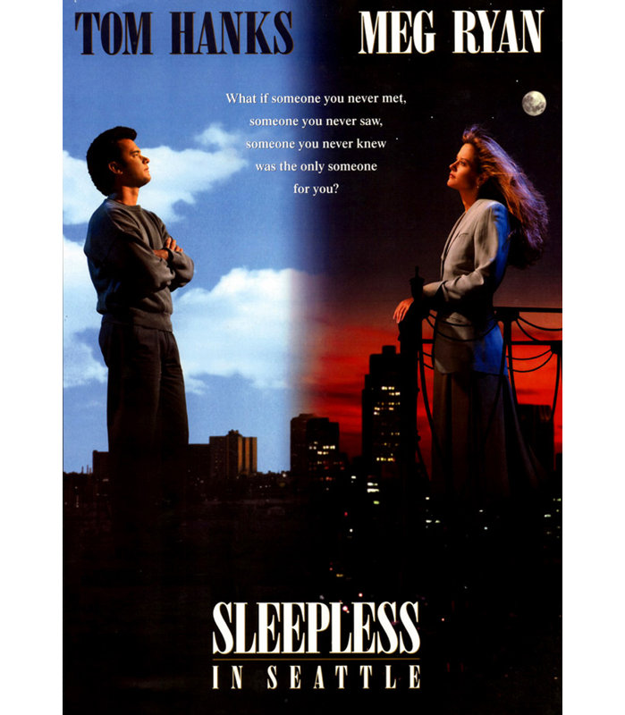 Le sommeil à Seattle, H 18 po x l 13 po