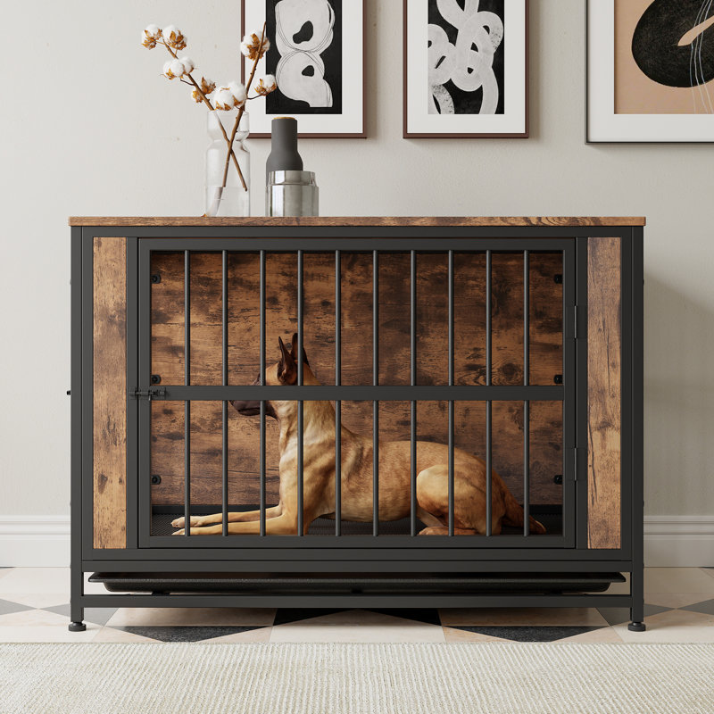 Table de caisse en bois pour chien, H 28,07 po x l 38,90 po x P 23,78 po