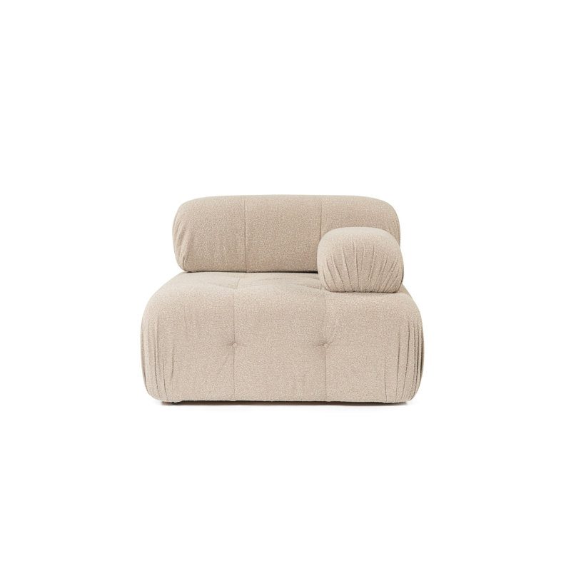 Chanee Sofa, 95cm H x 240cm W x 125cm D, Peach