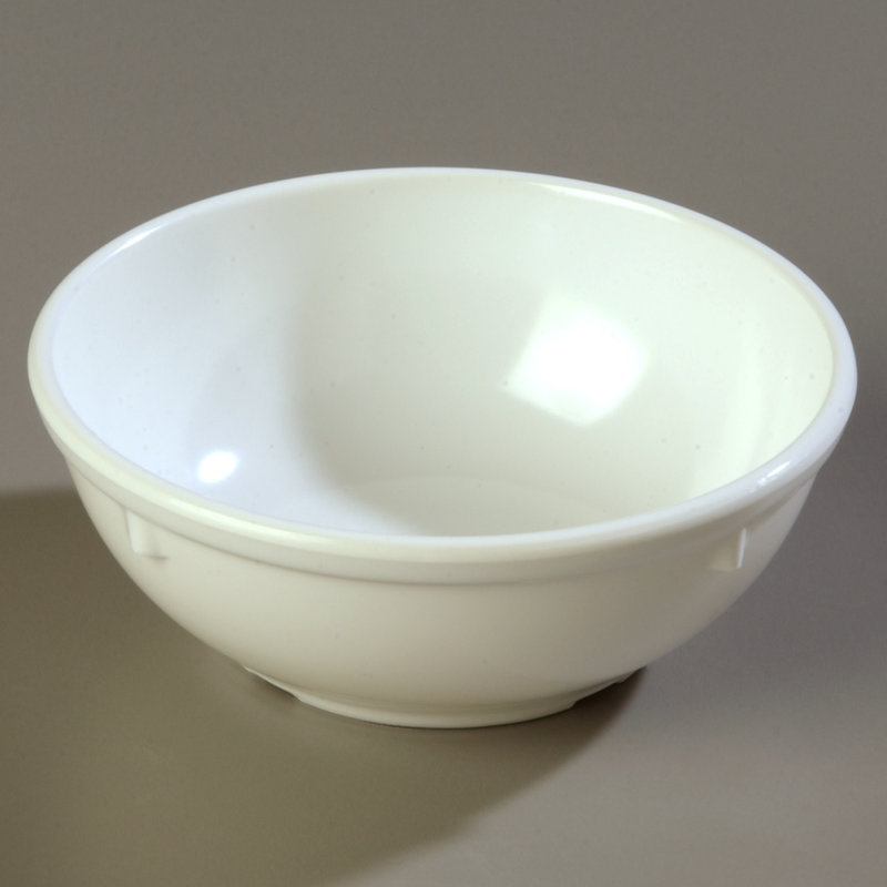Bol nappie 16 oz. mélamine Dallas Ware®, Blanc