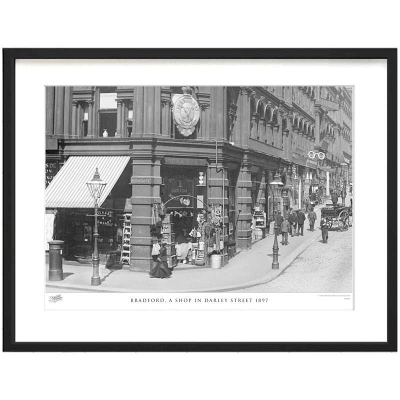 Bradford, A Shop In Darley Street 1897 - Single Picture Frame Print, 40cm H x 50cm W x 2.3cm D