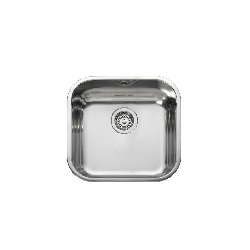 Single Bowl 432 x 452mm stainless steel undermount/ inset sink