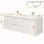 Ensemble de meuble-lavabo mural 60 po avec 2 tiroirs et portes