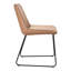 Chaise d'appoint rembourrée en cuir Luckas-1063771726