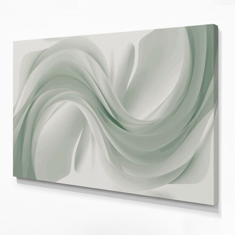 "Gradient Abstract" 78, art mural sur toile grise, H 12 po x l 18 po