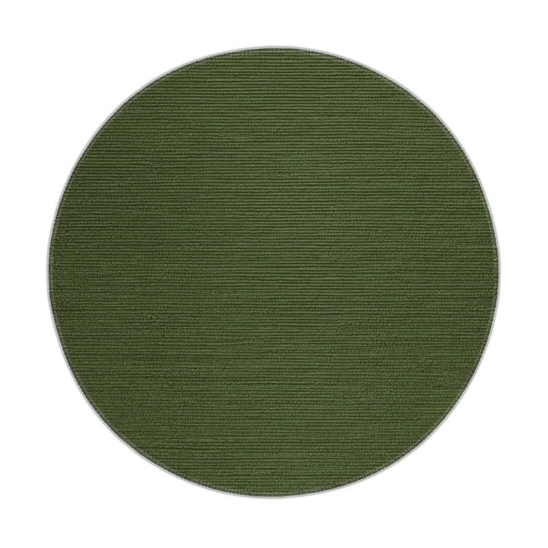 Solid Green Indoor and Outdoor Area Rug, Rectangle 9' x 12'