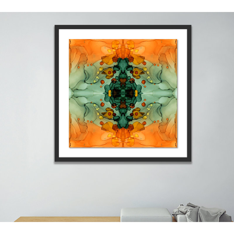 Kaleidoscope 5 Print by Julie Pelaez, Black, 40" H x 40" W x 2.5" D