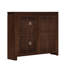 Buffet Mid-Century en rotin de style Mid-Century Libbie avec 2 trous de sortie, idéal pour un rangement polyvalent et un design élégant dans n'importe quelle pièce-128514902