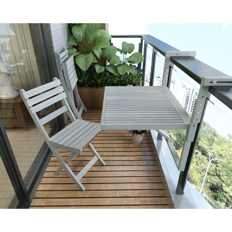 Chaise d'appoint de patio pliante en acacia