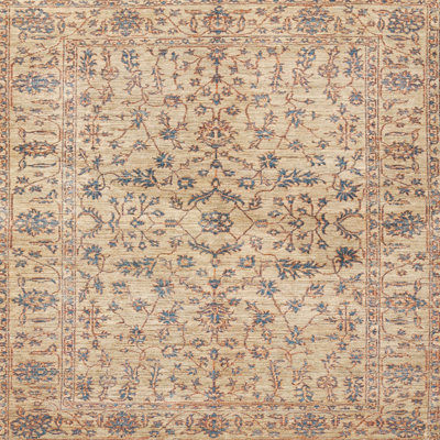 Tapis oriental beige / bleu