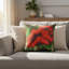 Coussin Bright Poppies 18 po x 18 po