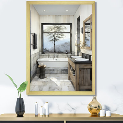 «Bathroom Bathroom Contemporary Zen I» - Art mural de salle de bain