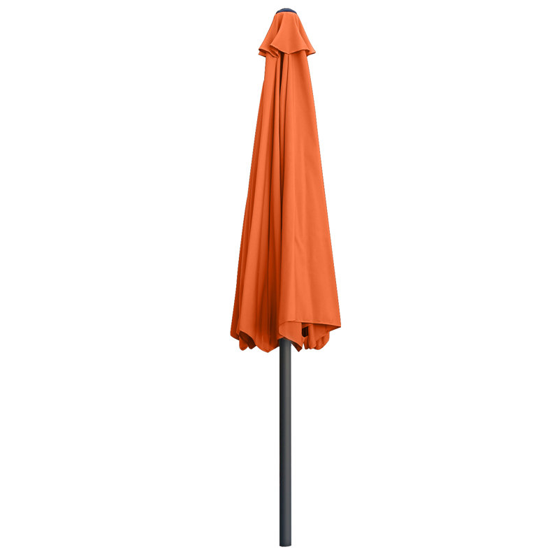 Parasol de marché Miqdad, Orange, H 108 po x l 106,3 po x P 106 po