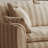 Striped Linen Washable Straight Sofa
