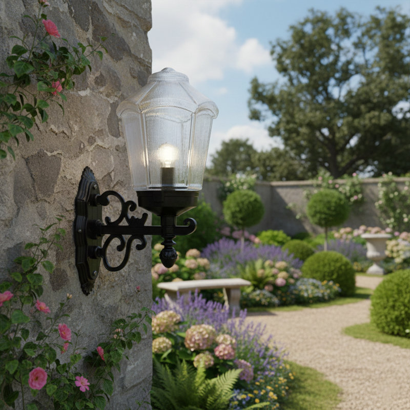 Cyrus 1-Light Outdoor Armed Sconce