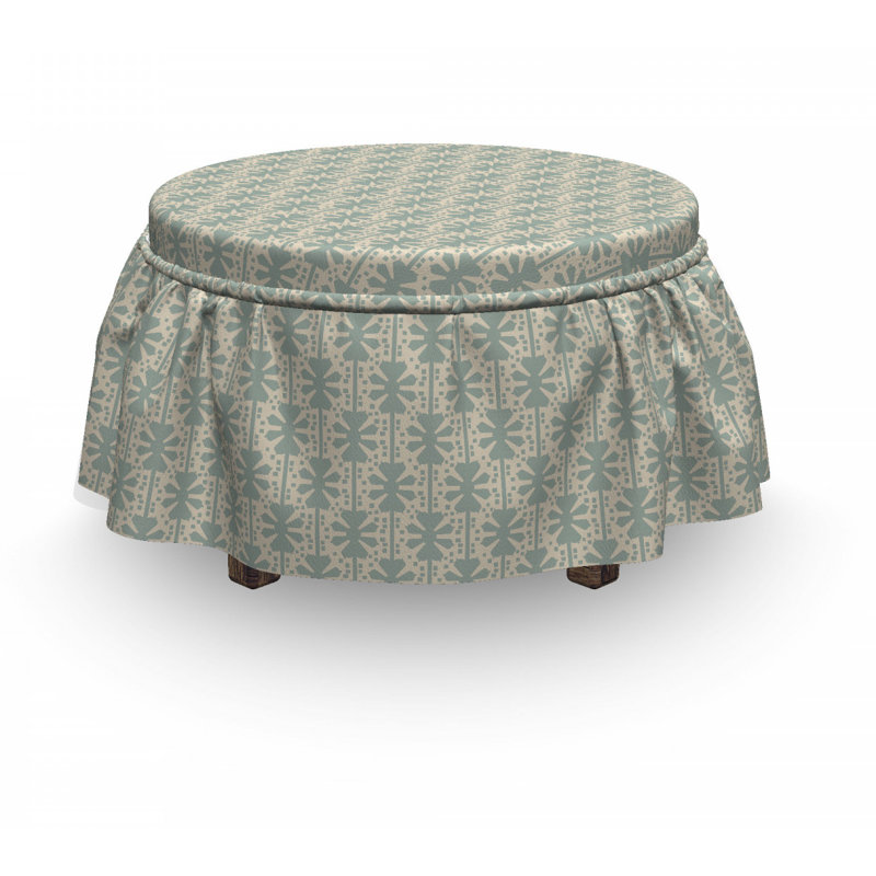 Housse pour repose-pieds victorian patined look