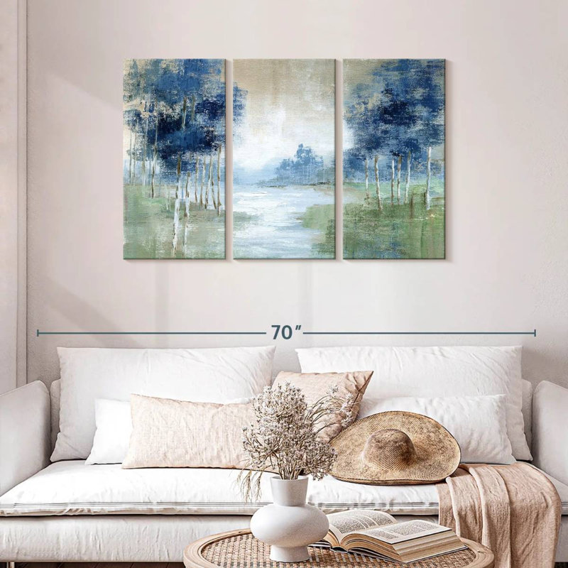 Avery Birch River, 28" H x 45" W