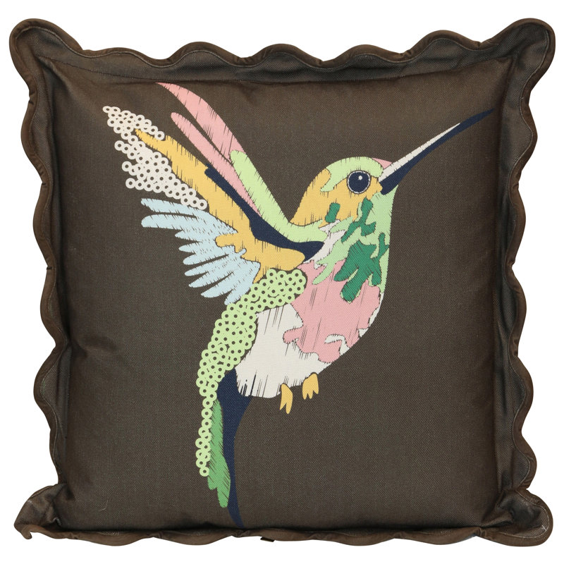 Coussin Colibri Tamara Day for StyleCraft, Espresso foncé