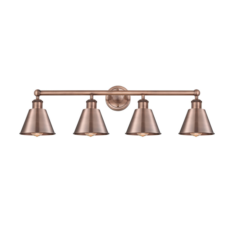 Maust 4 - Light Dimmable Vanity Light, Antique Copper