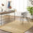 Edgemere Solid Color Hand Braided Jute Area Rug in Khaki-1514122032
