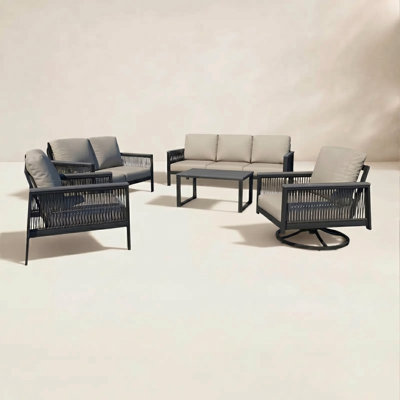 Townsend 7 - Person Patio Conversation Set with Cushions