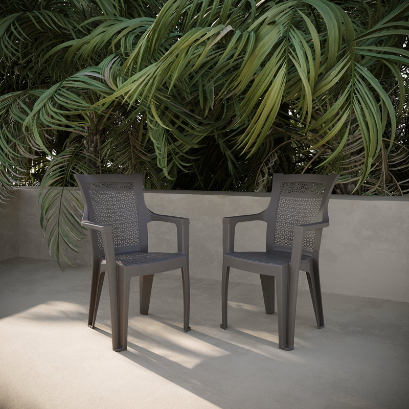 Chaise de patio Sidiki, Gris