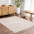 Kwan Machine Washable Modern Geometric Beige Area Rug-903962228