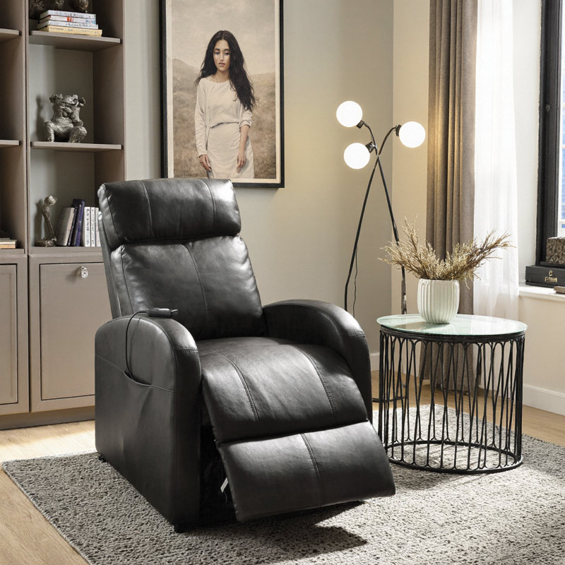 Power Lift Recliner Chair w/ Wall-Hugger Design | Zero-Gravity Recline | Senior-Friendly Electric Mobility | Premium Synthetic Leather | Easy Assembly