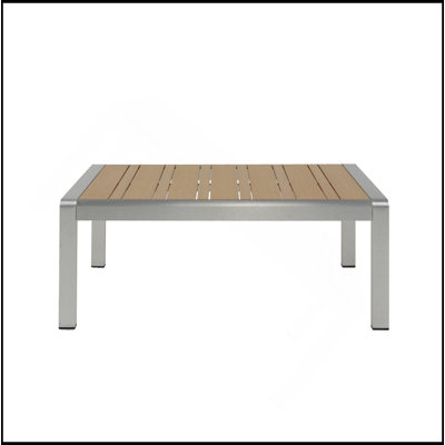 Table basse d'extérieur en aluminium