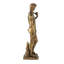 Statuette décorative classique David, plateau de table en polyrésine doré antique de 14 pouces