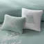Housse de couette pour lit double / grand 100% coton - Ravissante broderie corail et bordure à bord double / grand, avec pièces élégantes