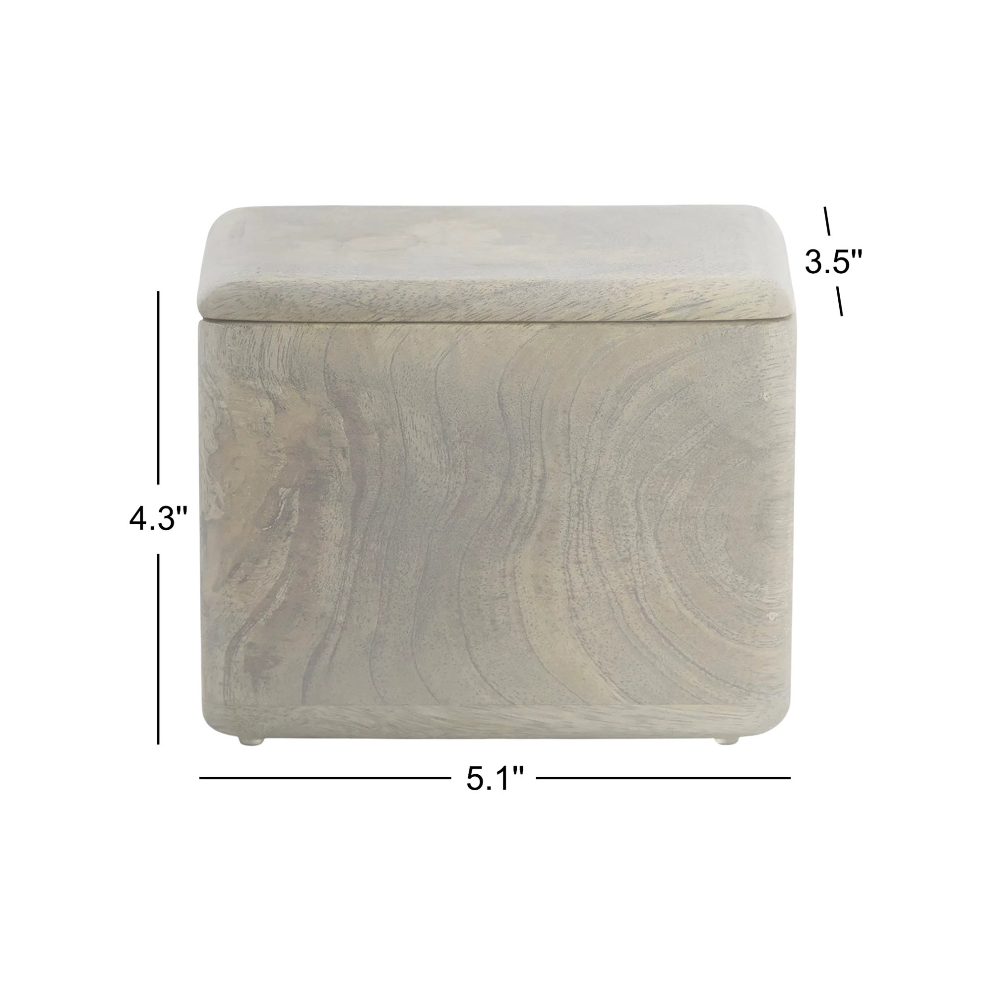 Alethea Wood Bathroom Storage Container