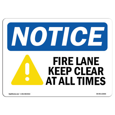 Panneau Fire Keep Keep Clear