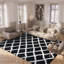 Tapis noir / blanc Alberthe-420907962
