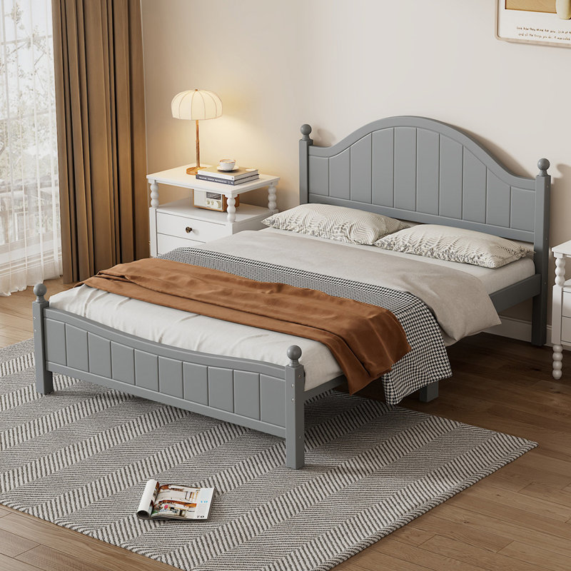 Dunstanburgh Platform Bed, Queen, Gray