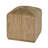 Como 17 in. W Square Banana Leaf Accent Stool