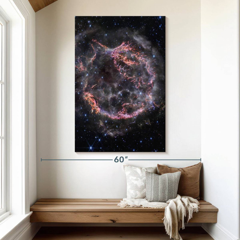 Oberle Cassiopeia A - NIRCam Image, 51" H x 34" W