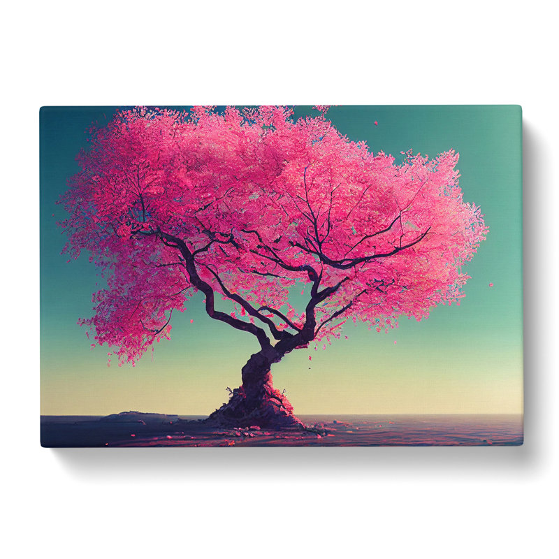 Delightful Cherry Blossom Tree - Wrapped Canvas, 40cm H x 60cm W x 3cm D