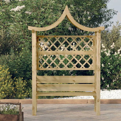 Solid Wood Pine Outdoor Bench